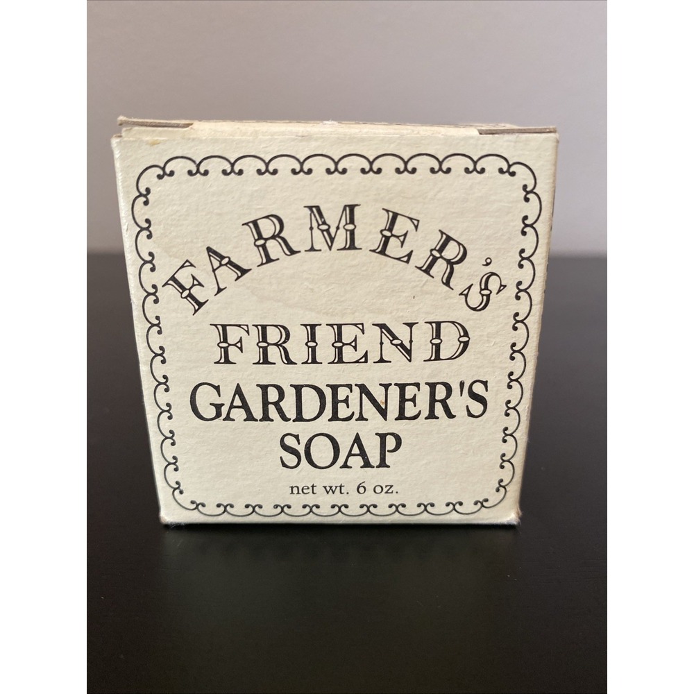 Vintage BURT'S‎ BEES Farmer's Friend Gardener's Soap 6 oz Cube Bar Retired VHTF
